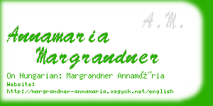 annamaria margrandner business card